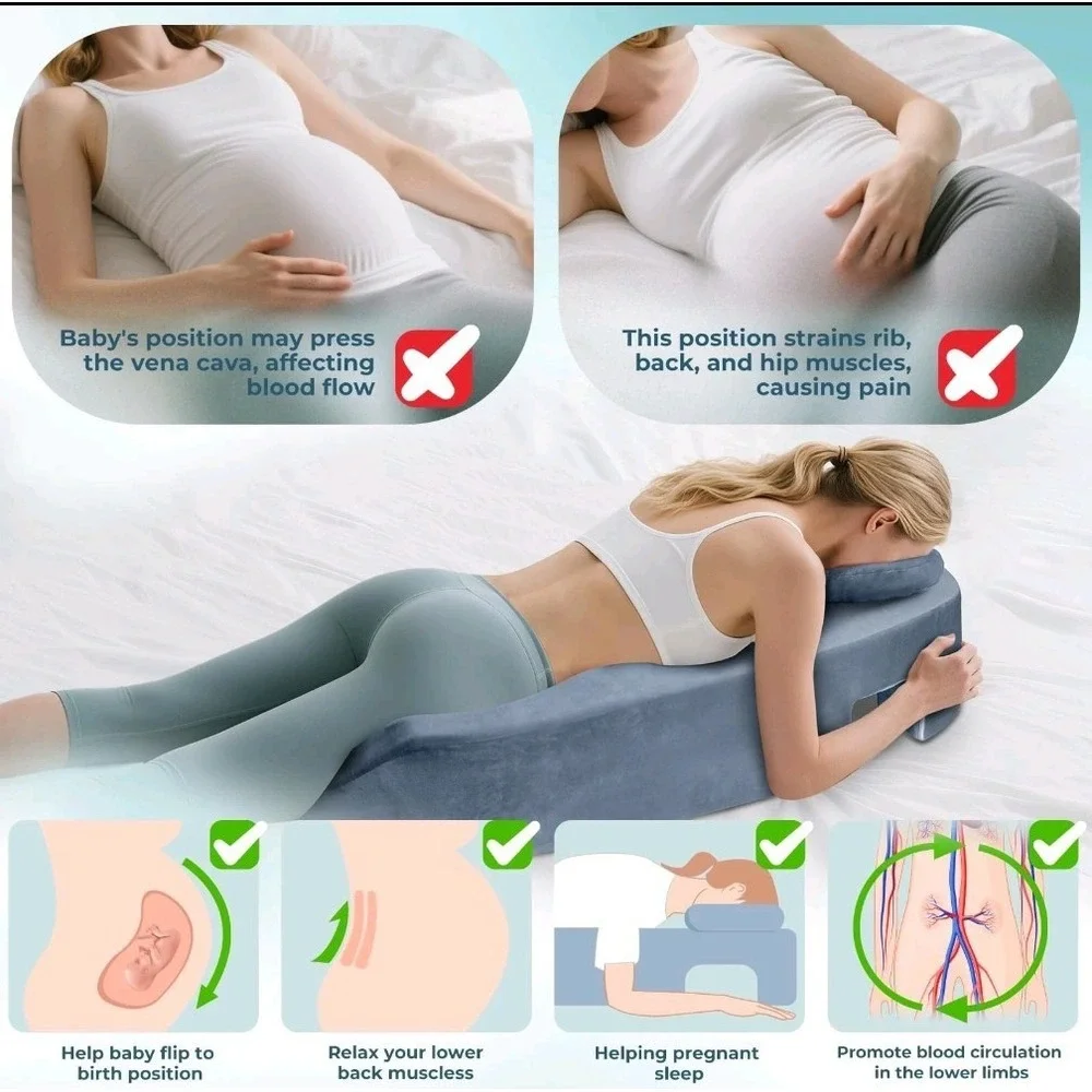 Pregnancy Massage Maternity Cushion Full Body Prenatal Surgery Pillow Bolster
